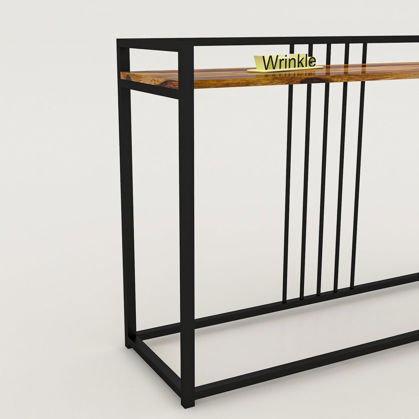 Charming Console Table in Iron With solid sheesham top - Furnishiaa -  -